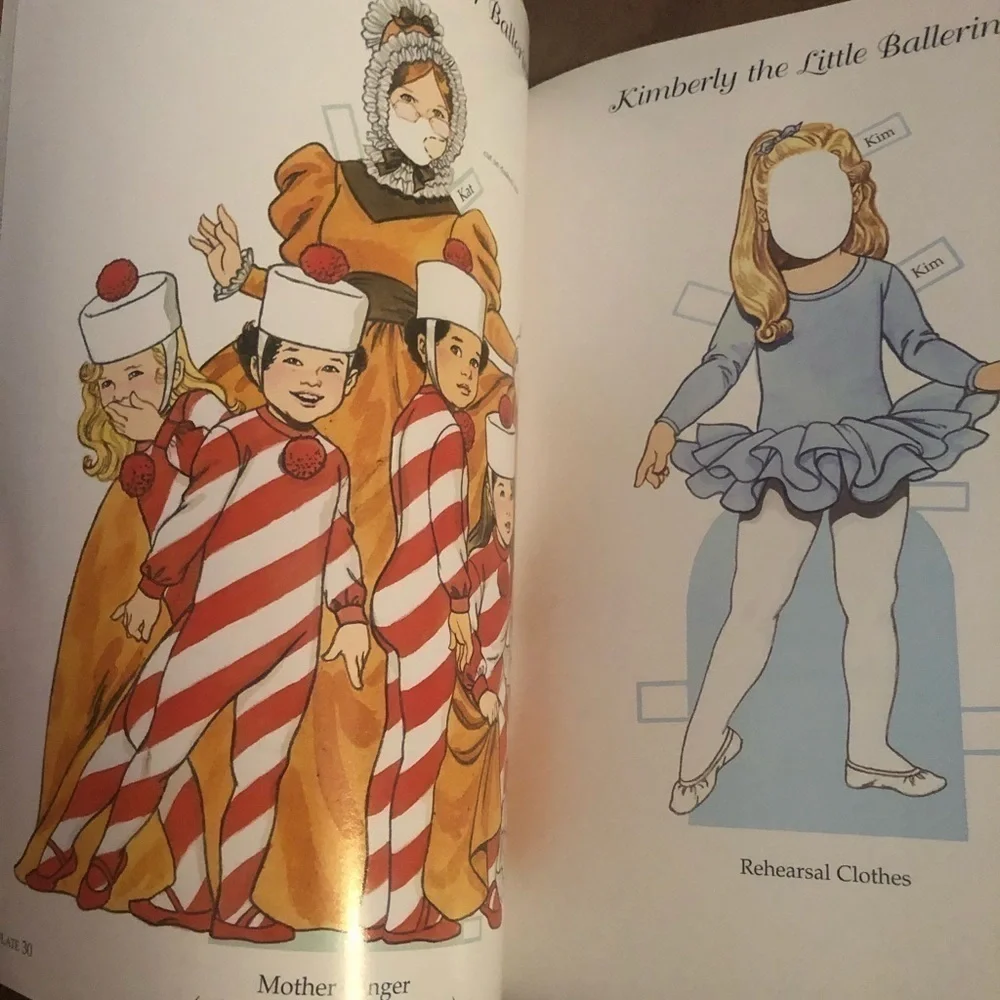 Tom Tierney’s Little Dancers Paper Dolls 6 Dolls Full Costumes New Collector